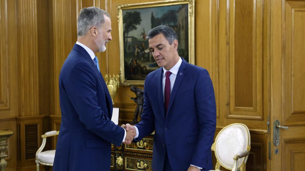 Pedro Sánchez (PSOE) acude a la ronda de consultas del Rey Felipe VI, tras el 23-J.