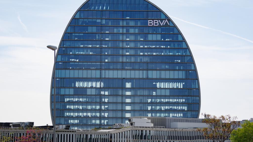 Fachada de BBVA en Madrid.