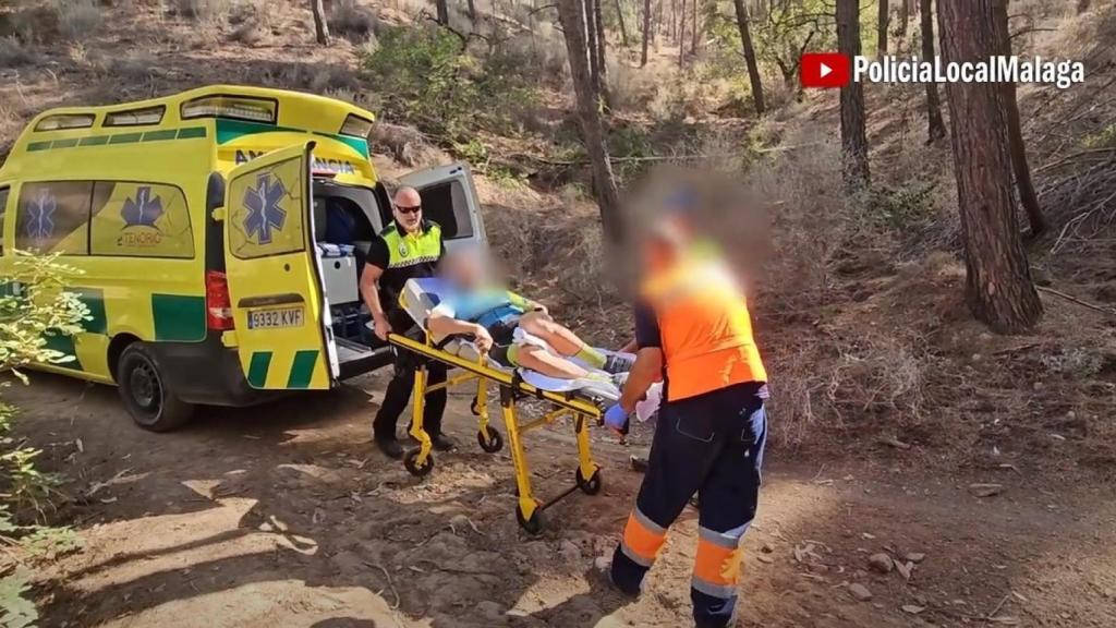 Rescate del herido.