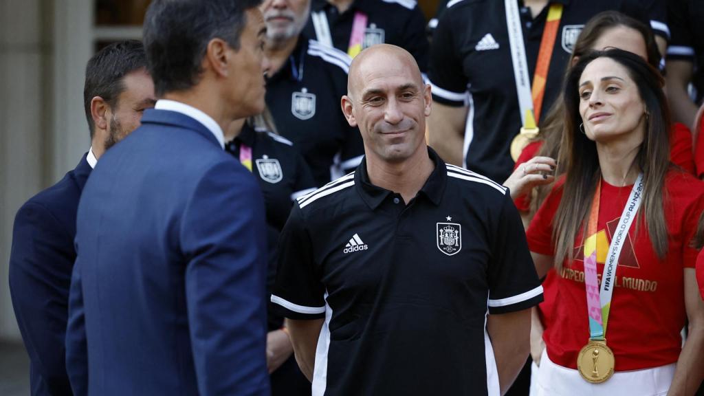 Pedro Sánchez y Luis Rubiales en La Moncloa