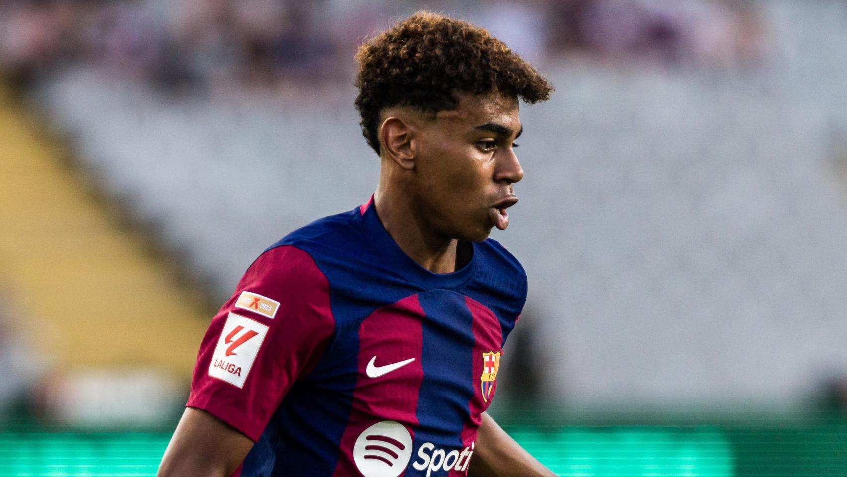 Lamine Yamal, con el FC Barcelona