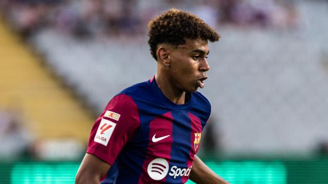 Lamine Yamal, con el FC Barcelona