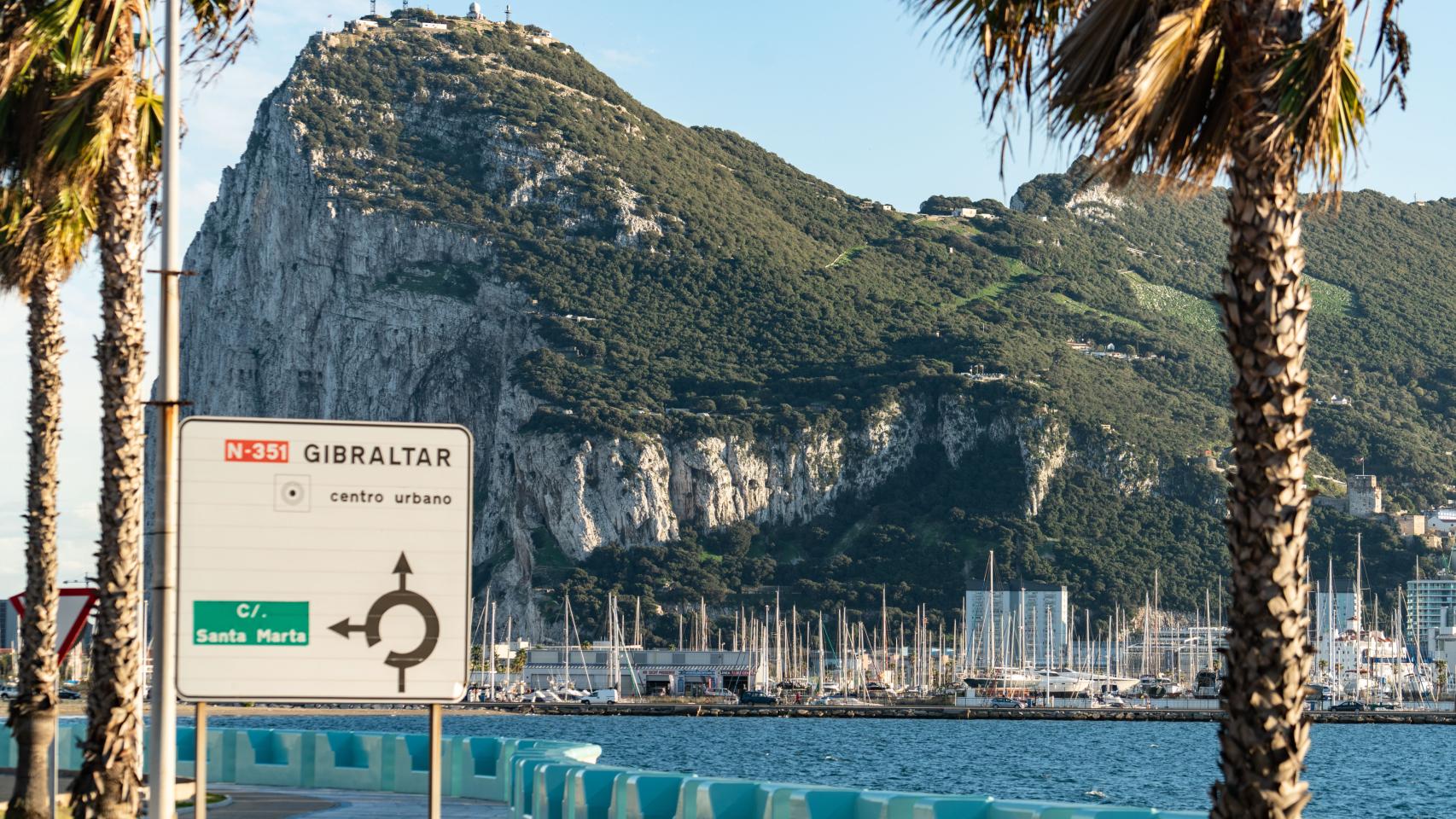 Vista de Gibraltar desde La Línea de la Concepción.