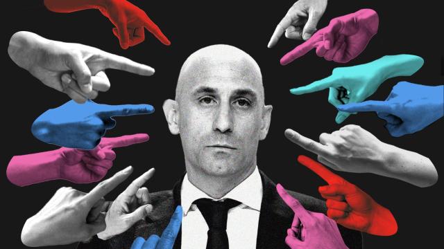 Luis Rubiales, en un fotomontaje.