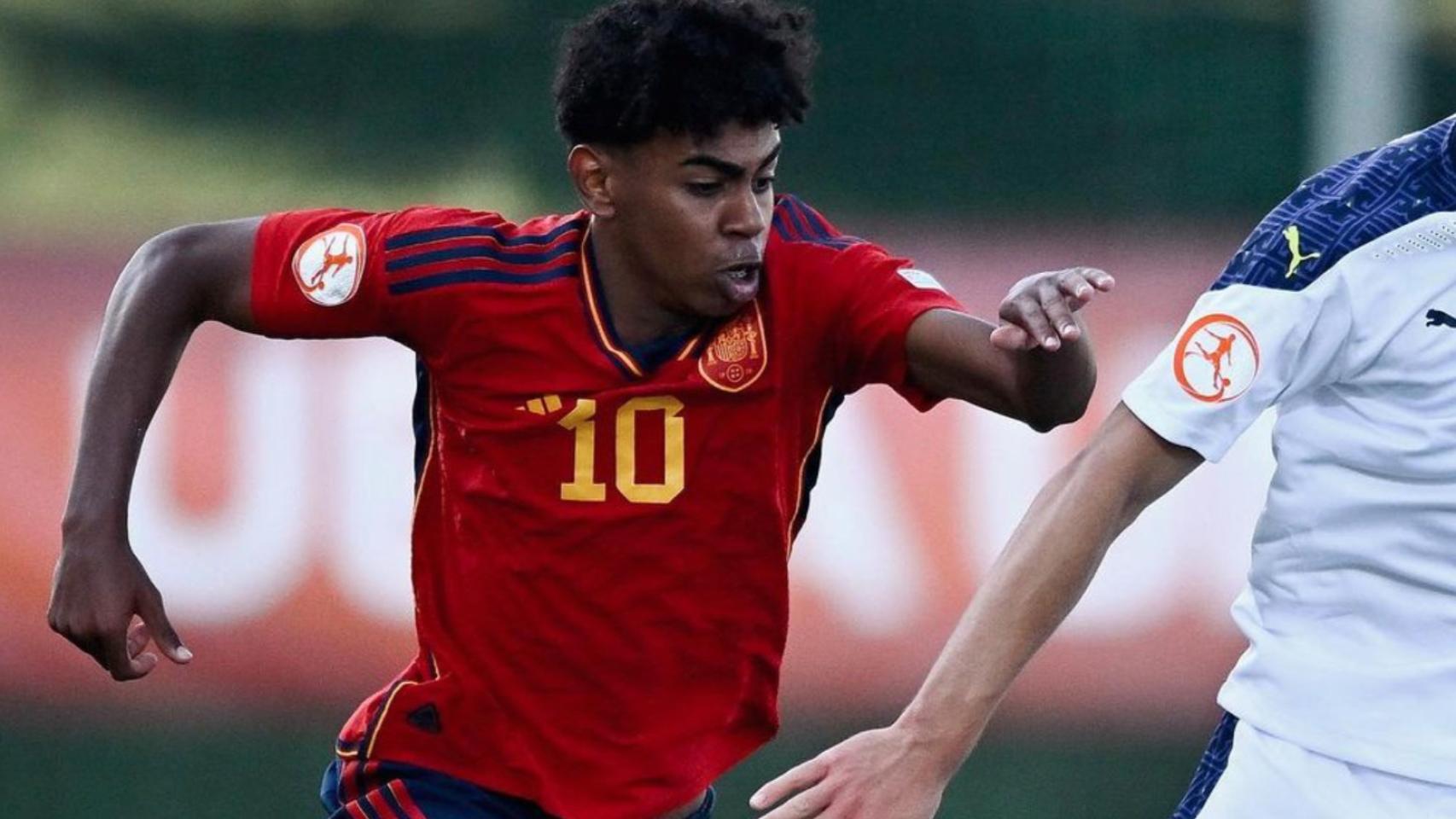Lamine Yamal, con la Selección Sub17
