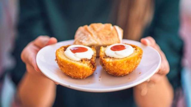 La tradicional bomba de la cervecería 'El Trebol'.