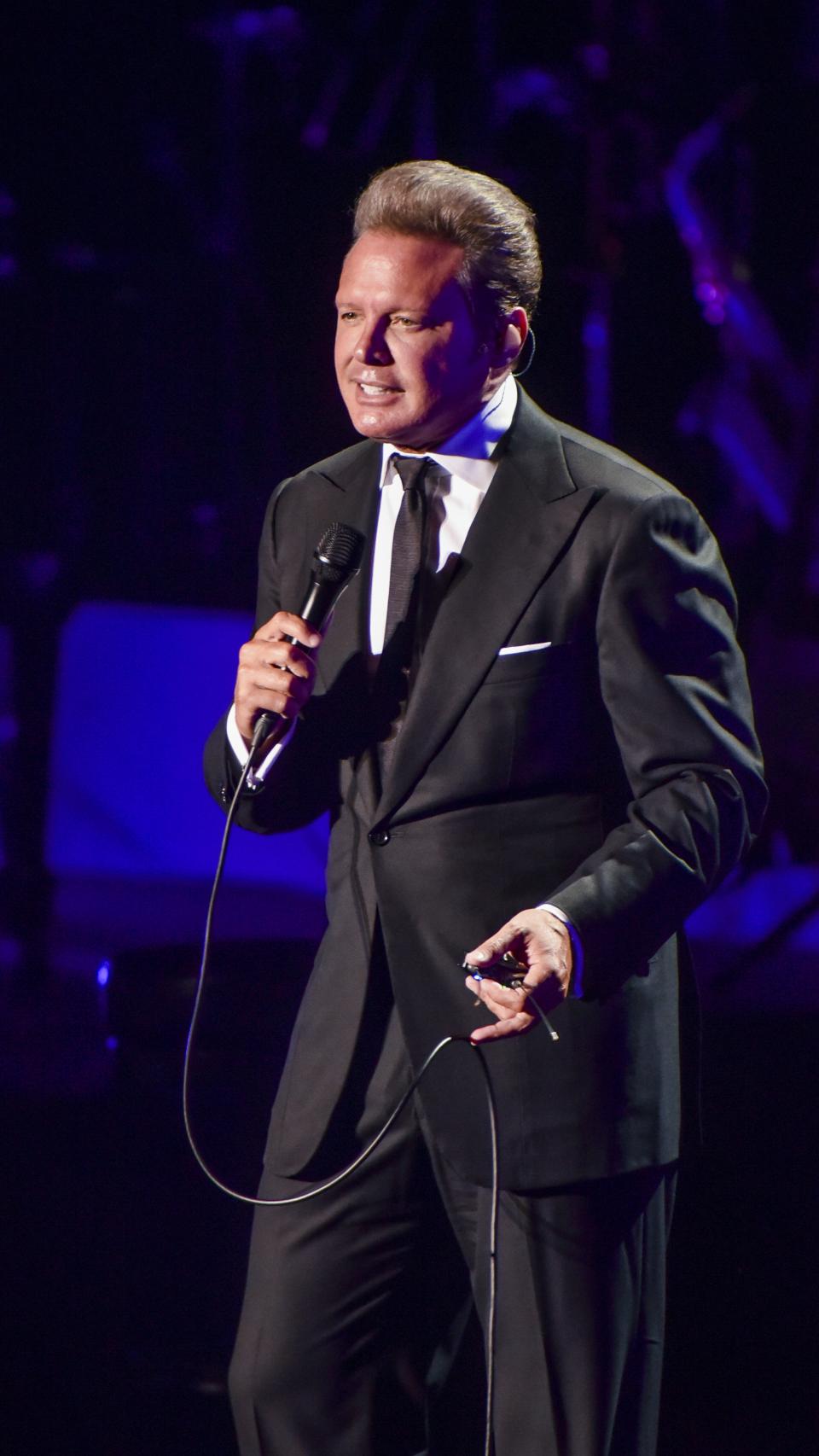 Luis Miguel en una actuación en Marbella, en 2017.