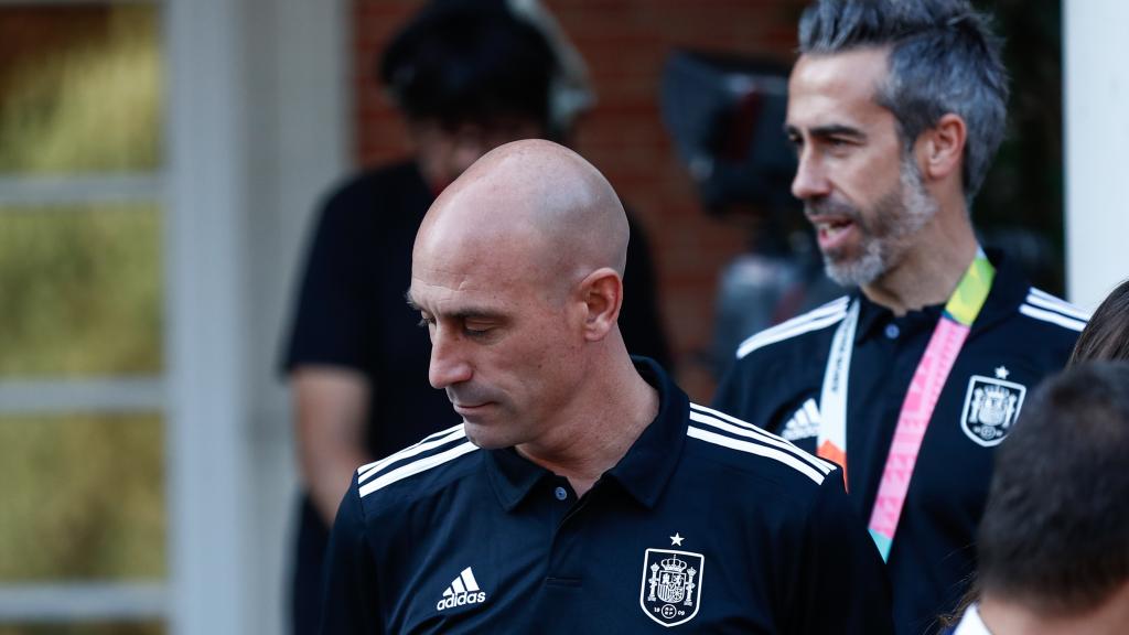 Luis Rubiales, en la visita a La Moncloa tras el Mundial de Fútbol femenino.
