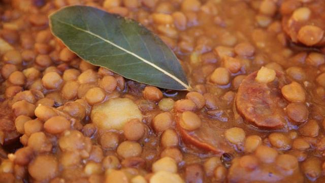 Lentejas con chorizo.