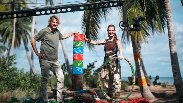 Julian Iantzi y Raquel Sánchez Silva presentan 'El Conquistador'.