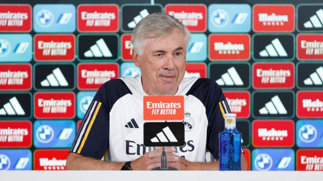 Carlo Ancelotti, en rueda de prensa