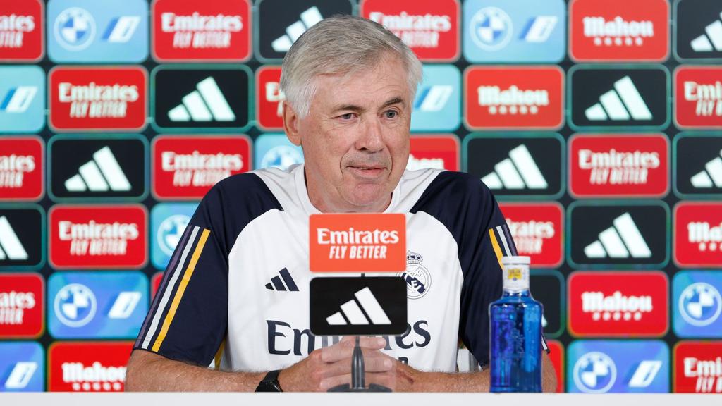 Carlo Ancelotti, en rueda de prensa