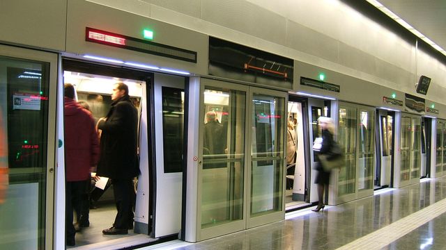 Uno de los vagones de la línea 9 del Metro de Barcelona.