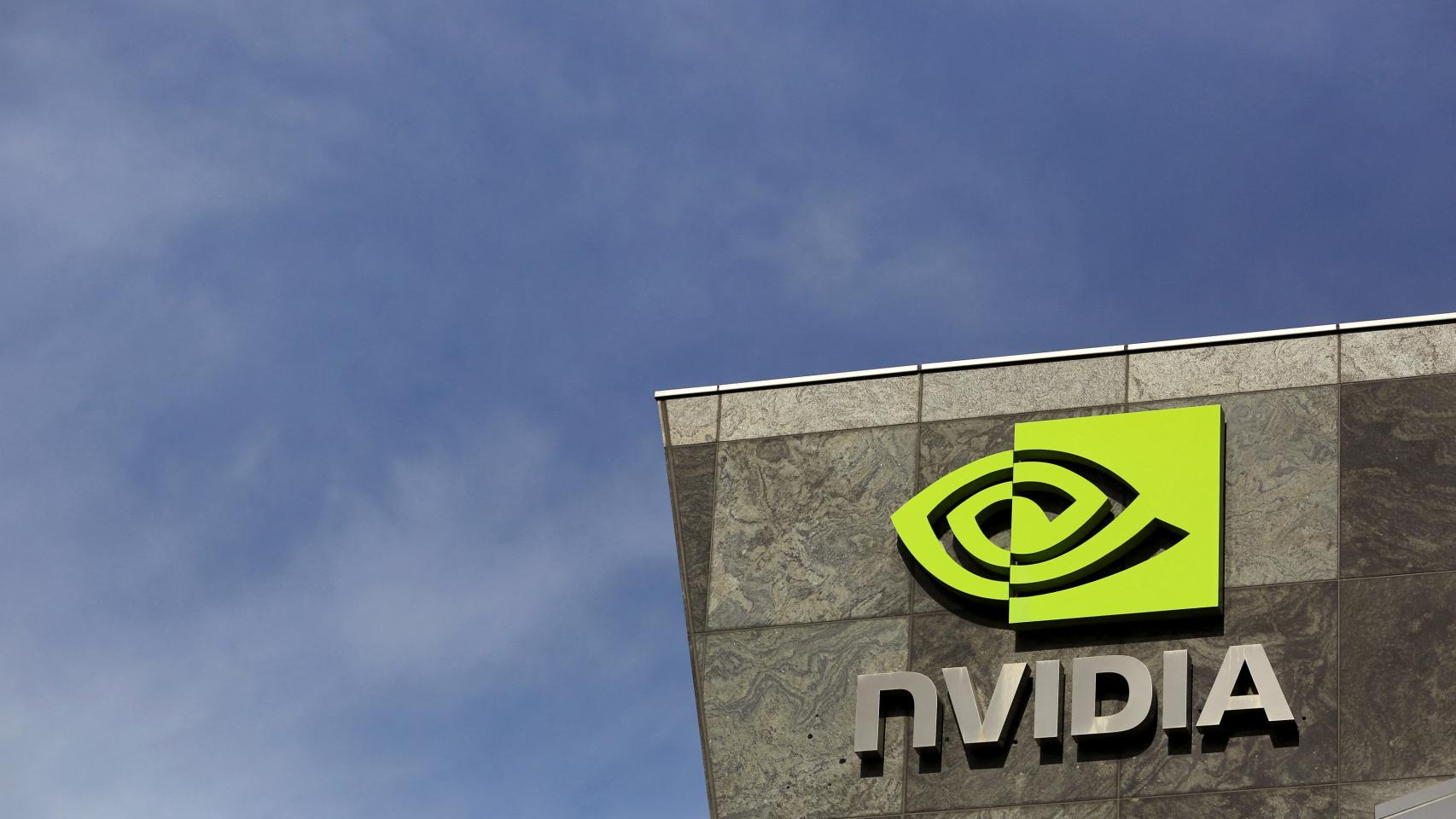 Logo de Nvidia en su sede de Santa Clara, California (EEUU).