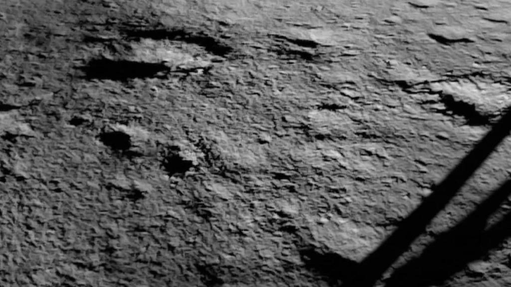 Imagen del lugar de alunizaje de Vikram