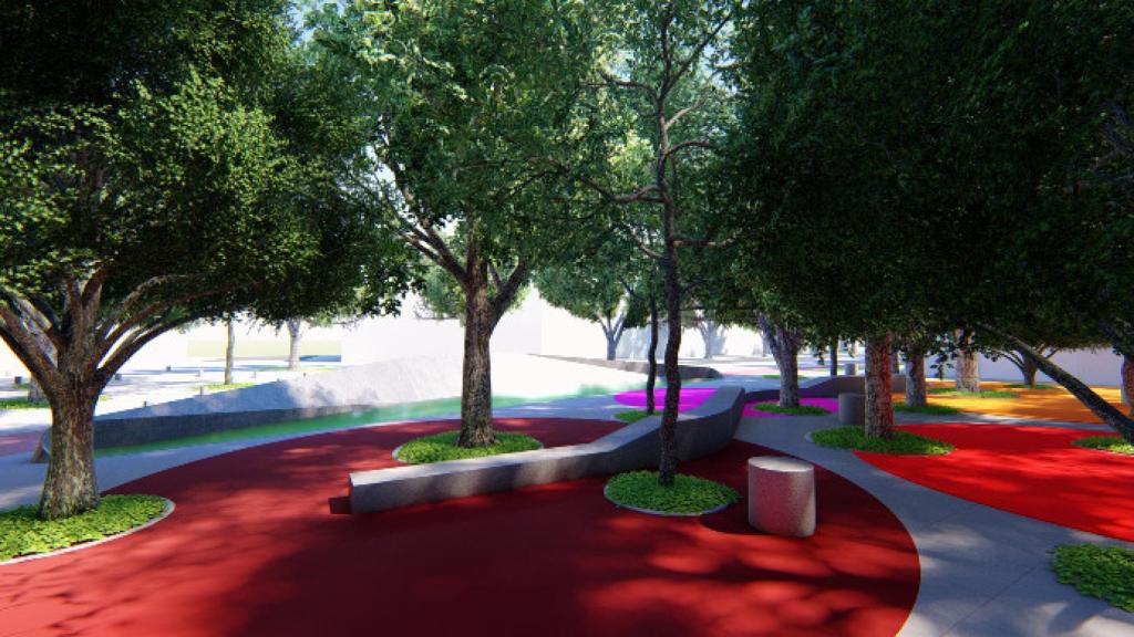 Diseño de la plaza climatizada