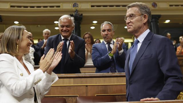 Alberto Núñez Feijóo en el Congreso de los Diputados.