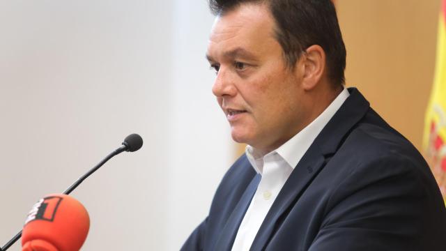 Víctor Francos, presidente del CSD, en la comparecencia de este viernes