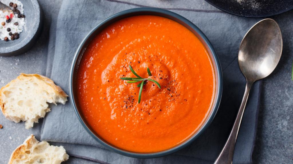 Receta de gazpacho de zanahoria.