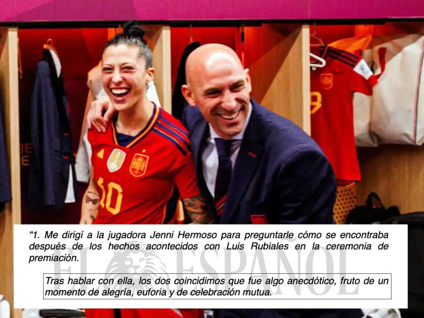 Jenni Hermoso y Luis Rubiales