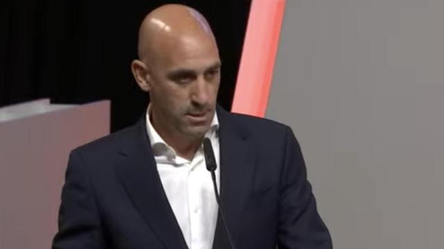 Luis Rubiales, en la Asamblea Extraordinaria