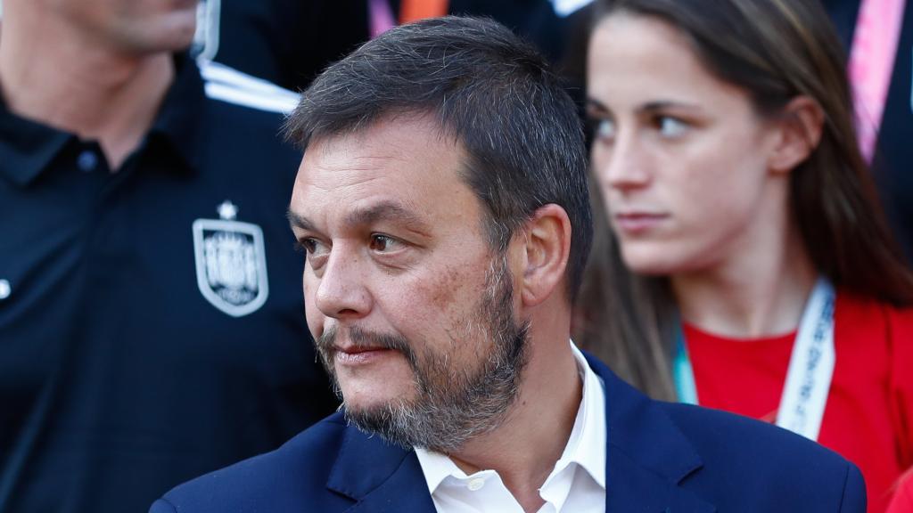 El presidente del CSD, Víctor Francos, en la Moncloa este martes.