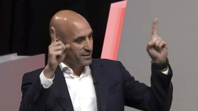 Rubiales, durante la Asamblea de la RFEF