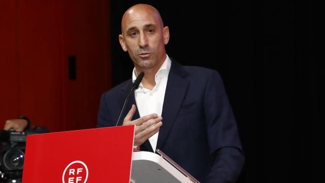 Luis Rubiales durante la Asamblea General Extraordinaria de la RFEF