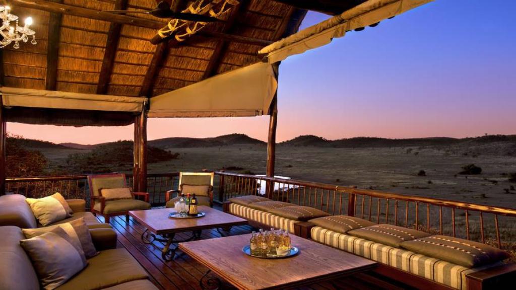 El campamento de Tshukudue, en el Parque Nacional de Pilanesberg.