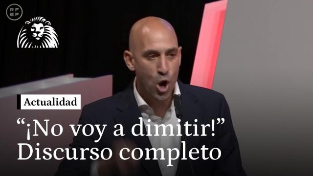 ¡No voy a dimitir! Discurso completo de Rubiales en la Asamblea General de la RFEF