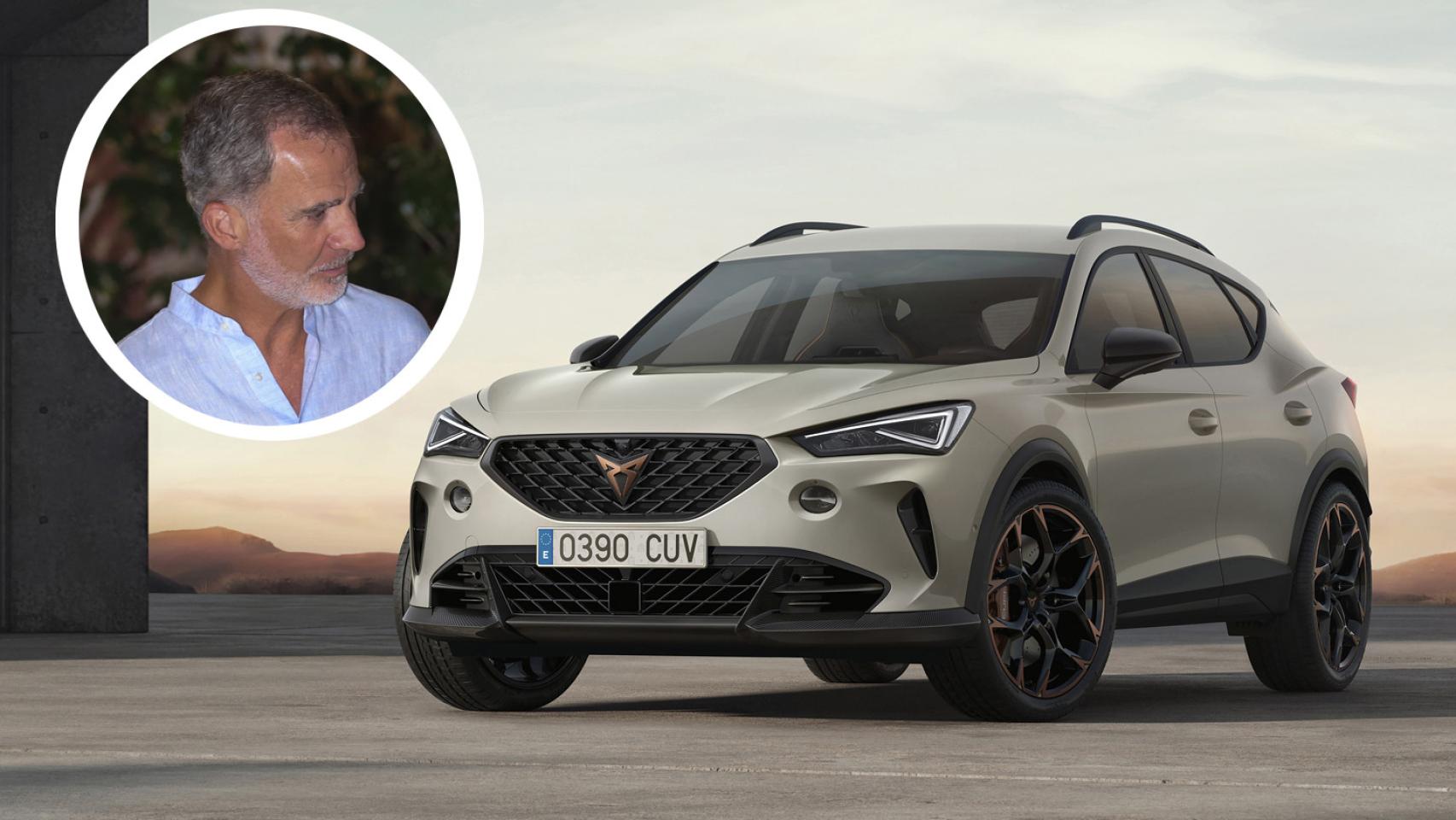 El rey Felipe utiliza un Cupra Formentor híbrido enchufable en su día a día.