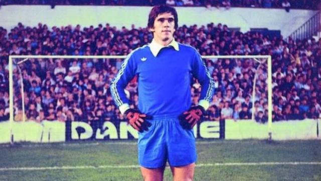 Luis Arconada, en el viejo Atotxa