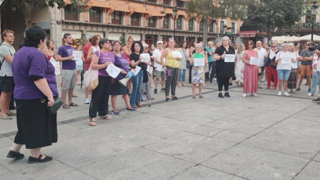 Concentración en Zocodover. Foto: Plataforma 8M Toledo.