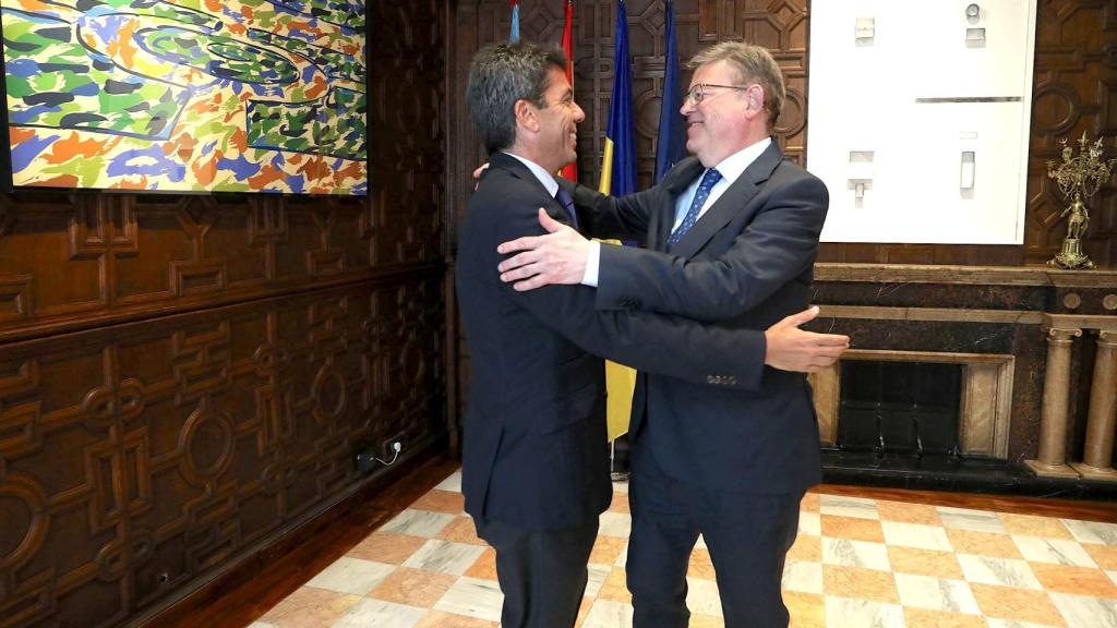 Carlos Mazón y Ximo Puig en una reunión del pasado junio.