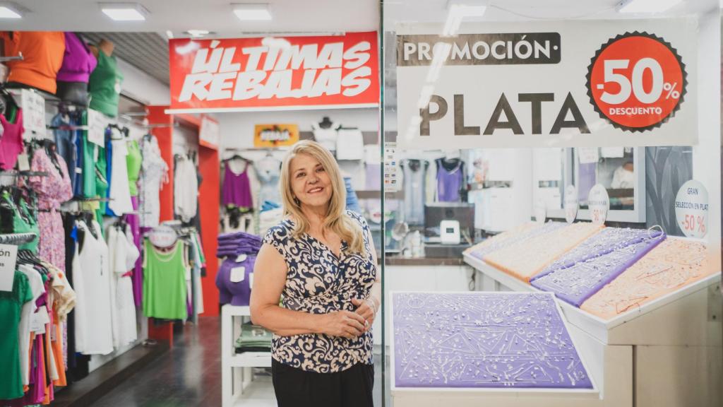 Una imagen de Silvina Silguero en la tienda Tenoch de Plaza de Castilla.