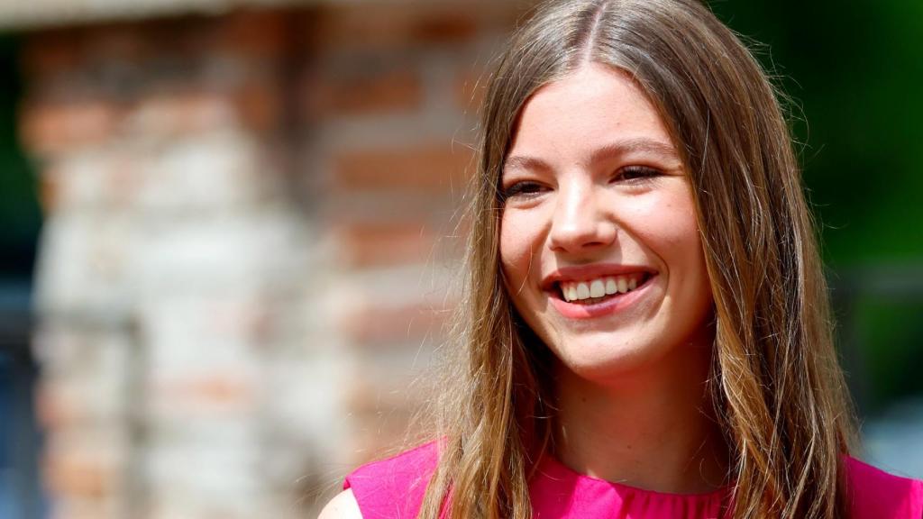 La infanta Sofía en el acto de su confirmación.