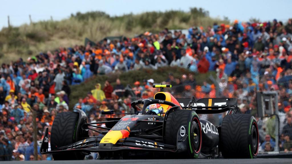 Checo Pérez, durante el GP de los Países Bajos.