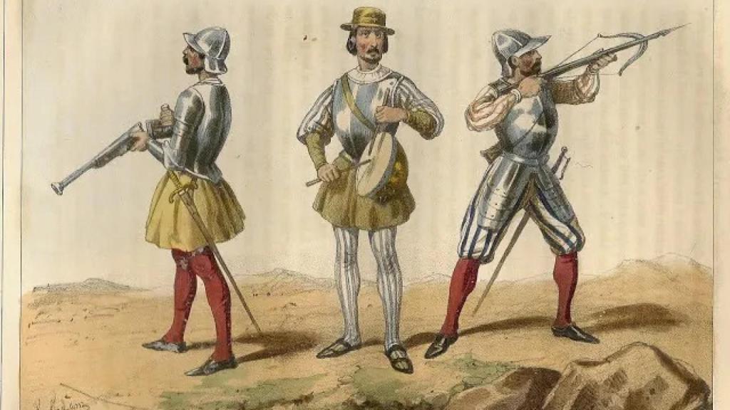 Soldados integrados en el ejército de los Reyes Católicos.