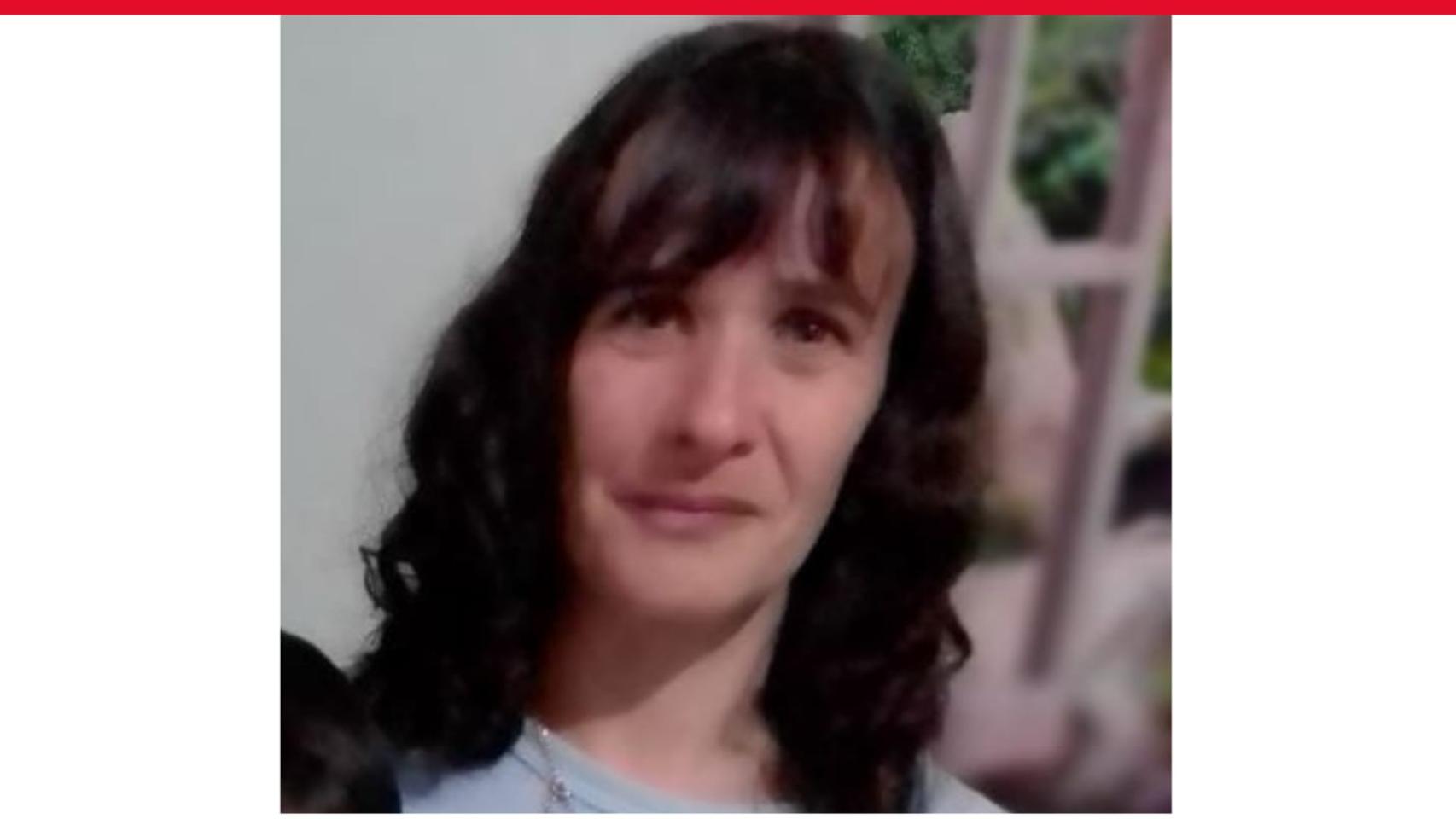 Imagen del cartel difundido por los familiares de la mujer desaparecida.