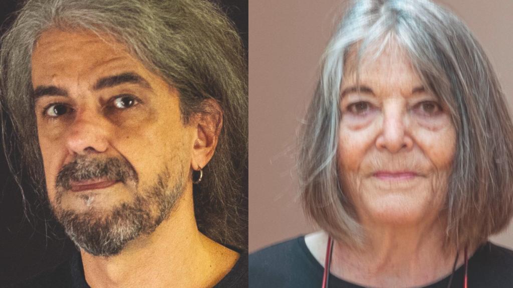 El cineasta Fernando León de Aranoa y la escultora Susana Solano.