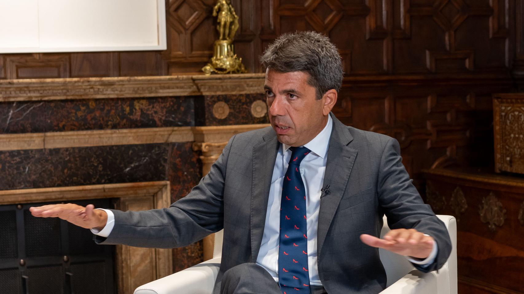 Carlos Mazón, en el Palau de la Generalitat Valenciana.