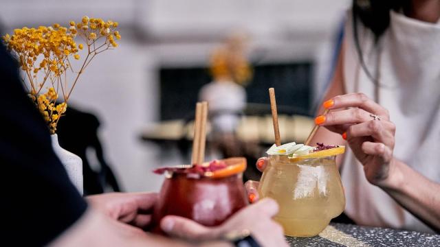 Dos de las sangrías que se sirven en Terracotta.