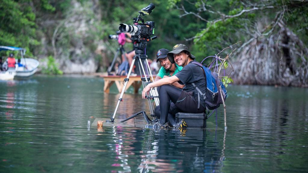 Imagen de la grabación de 'El Conquistador'.