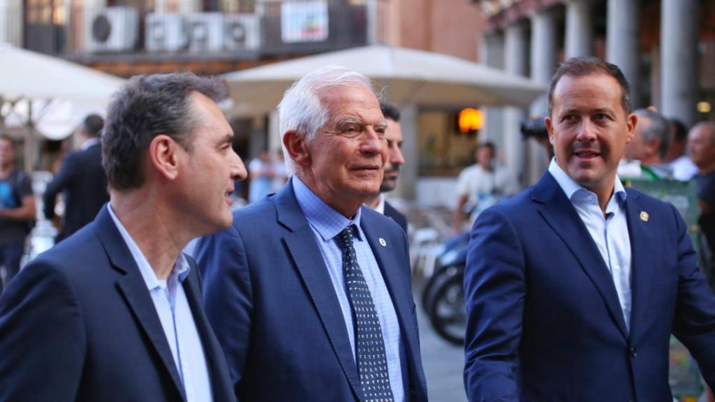 Francisco Tierraseca, Josep Borrell y Carlos Velázquez. Foto: Venancio Martín.