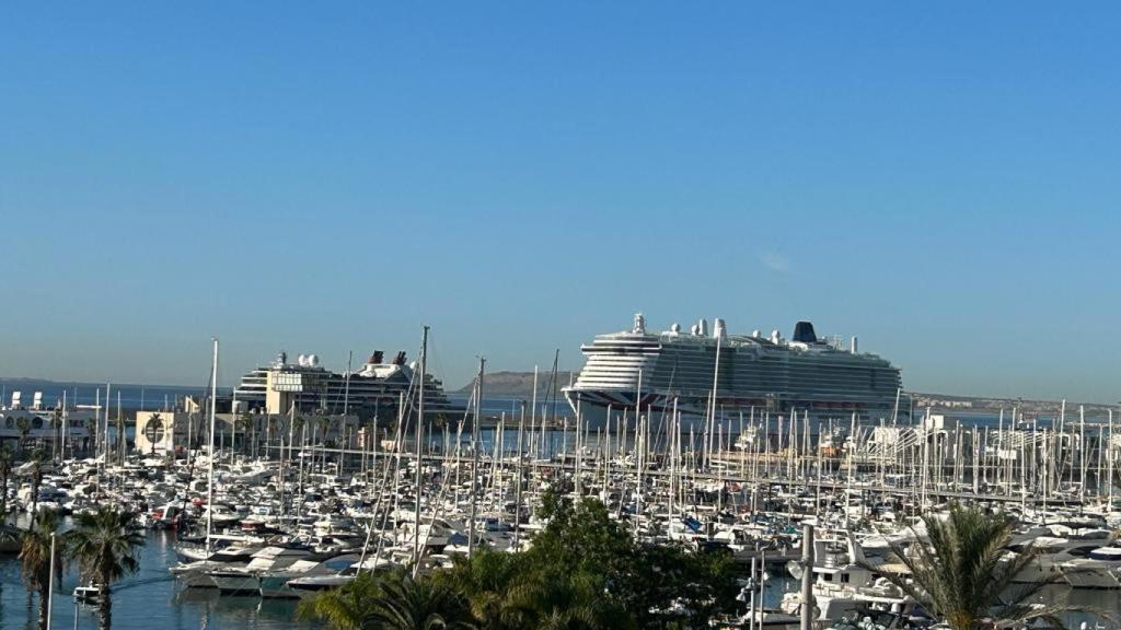 Dos de los cruceros que han pasado por Alicante este agosto.