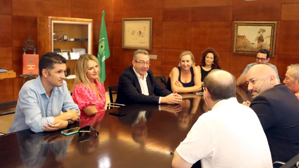 Un momento de la reunión.