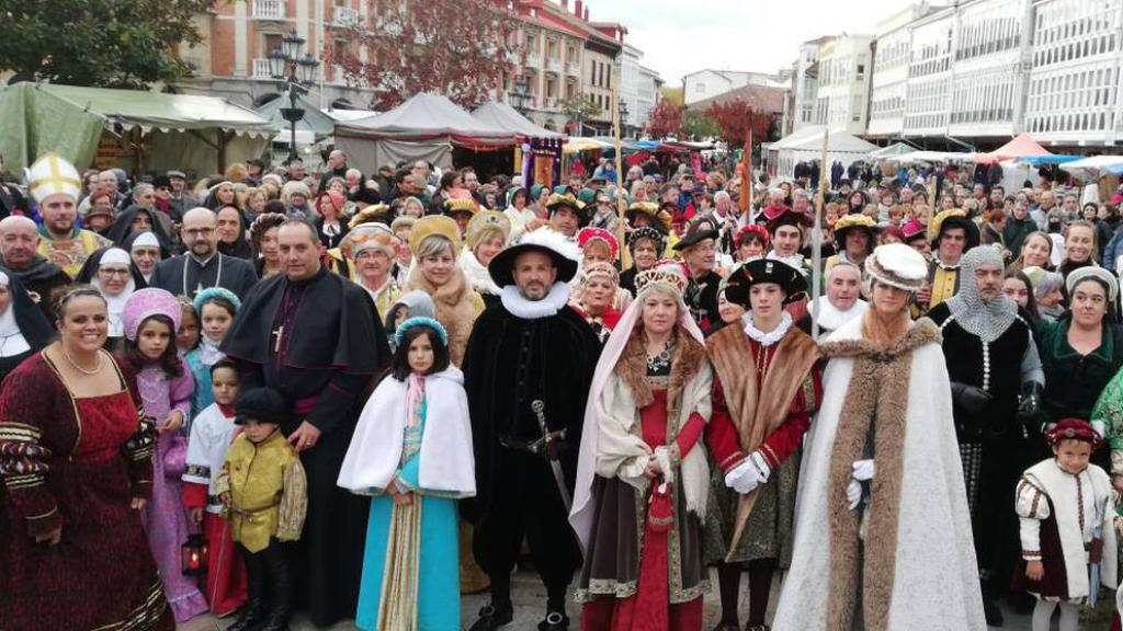 Imagen de archivo de una recreación histórica de la llegada de Carlos V a Aguilar de Campoo