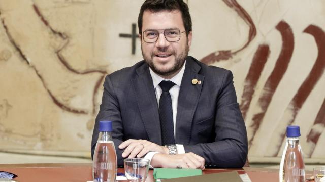 El presidente de la comunidad autónoma catalana, Pere Aragonés.