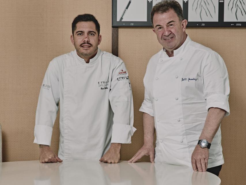 Paco Budia con Martin Berasategui
