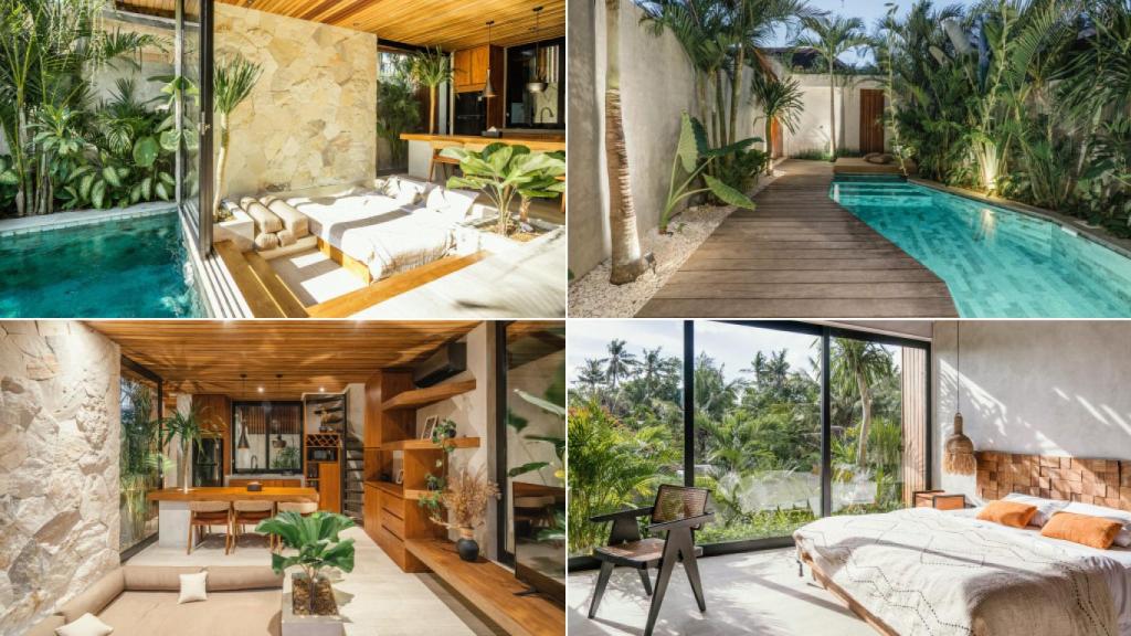 Las estancias en la villa en la que se aloja Lucía Rivera en Bali.